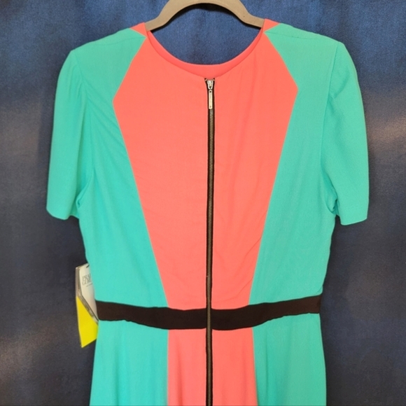 NWT Prabal Gurung for Target Color Block Short Sleeve Knee Length Dress size 10 - Picture 10 of 16